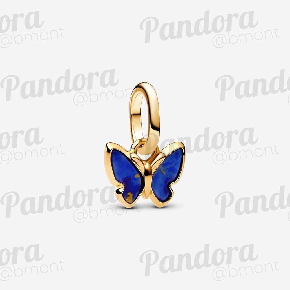 Pandora Blue Butterfly Mini Dangle Charm